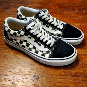 Vans Old School Suede Toe and Checkered - Size 8
